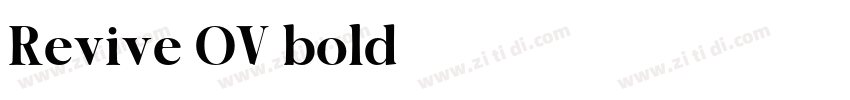 Revive OV bold字体转换